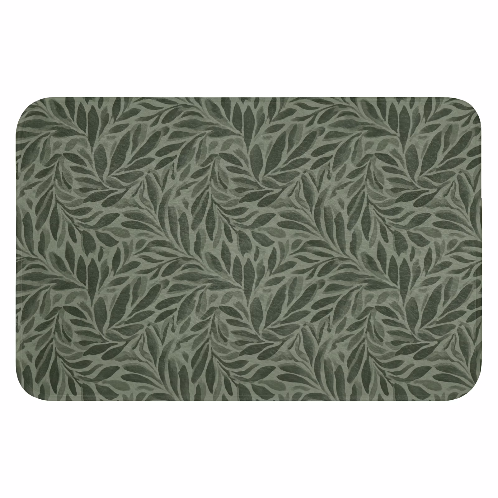 Badematte - Blätter - Bio - Grün — 1