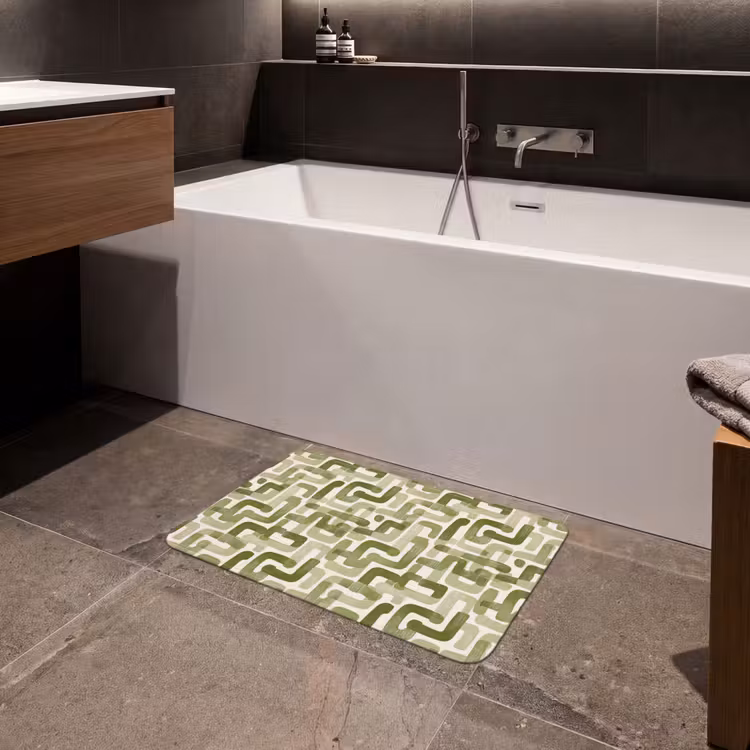 Badematte - Modern - Grafisch - Grün — 4