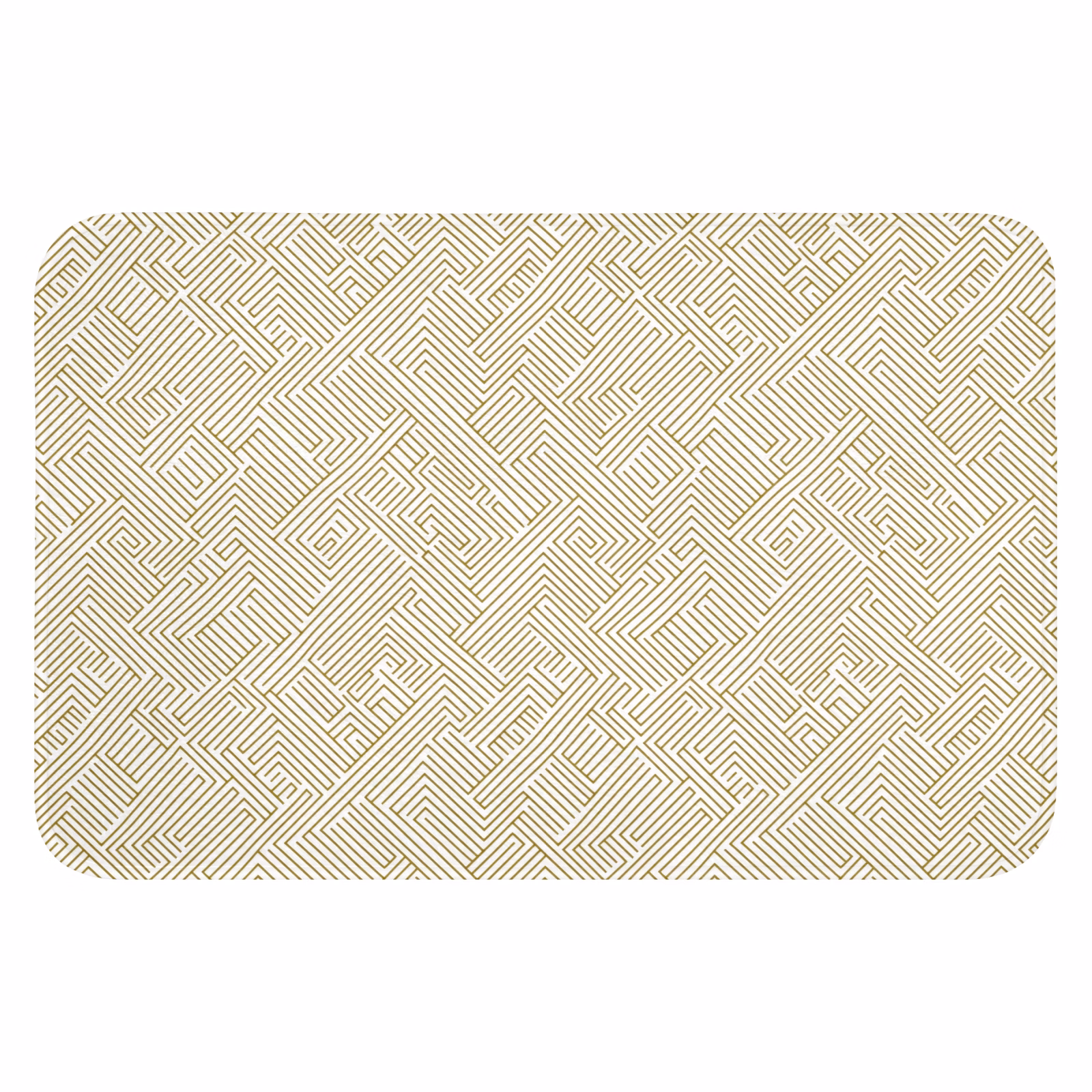 Badematte - Geometrisch - Linien - Grün — 1
