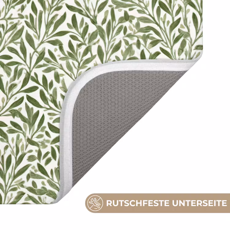 Badematte - Botanisch - Zweige - Grün — 3