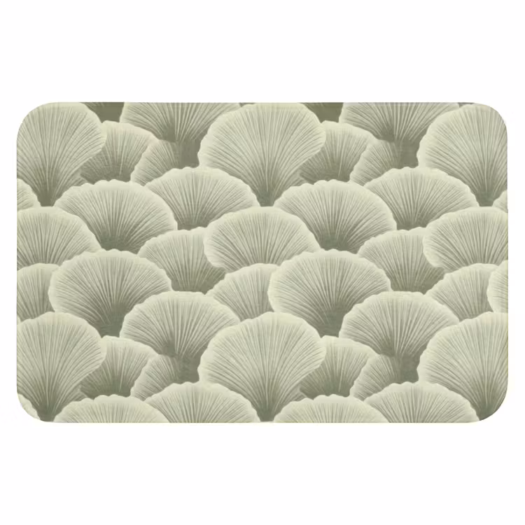 Badematte - Fächer - Blatt - Grün — 1