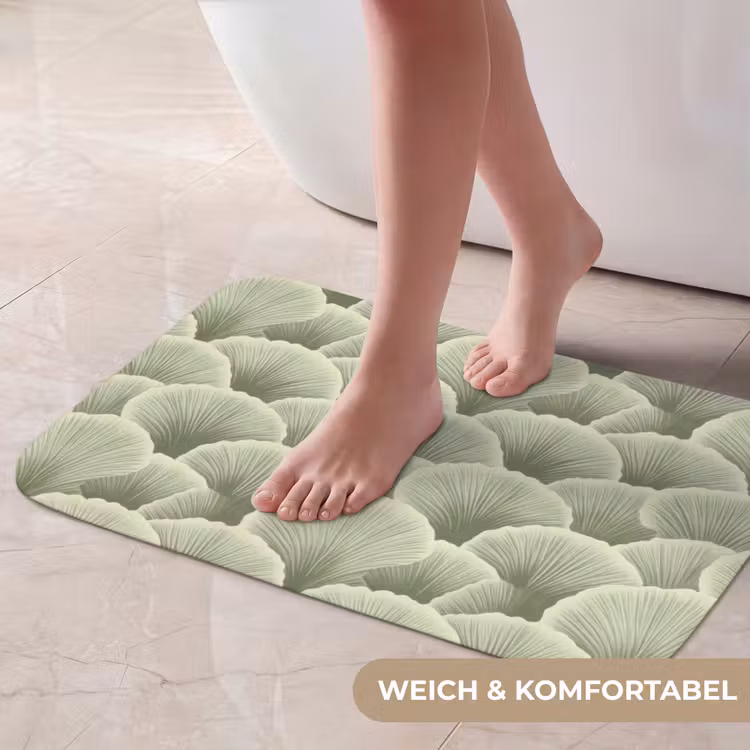 Badematte - Fächer - Blatt - Grün — 5