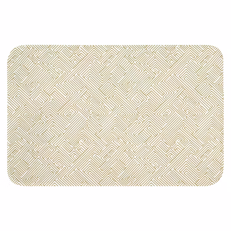 Badematte - Geometrisch - Linien - Grün — 1