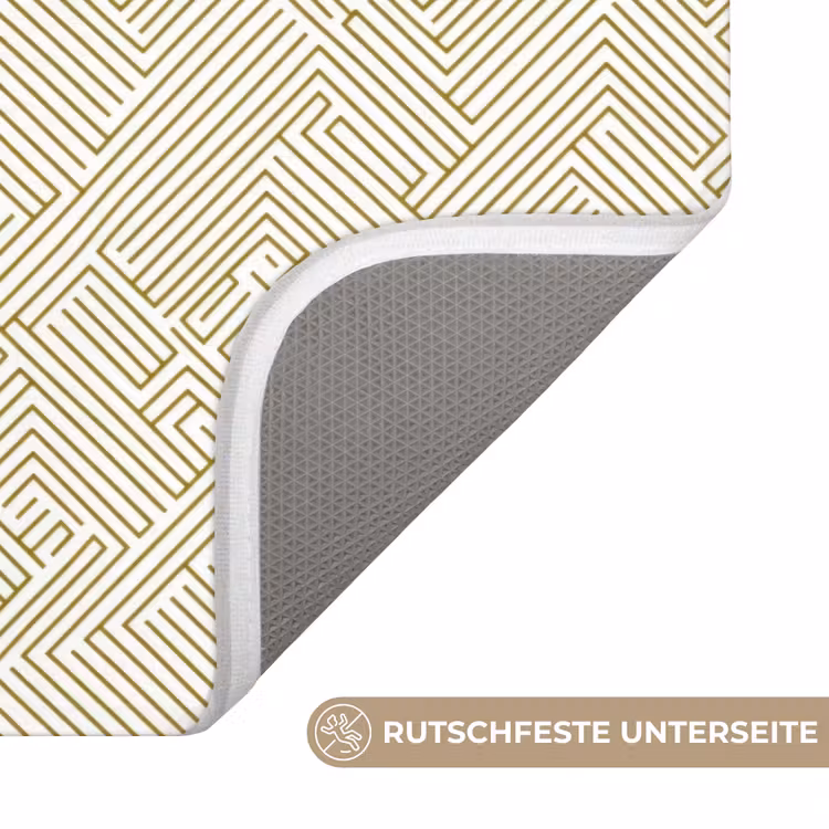 Badematte - Geometrisch - Linien - Grün — 3
