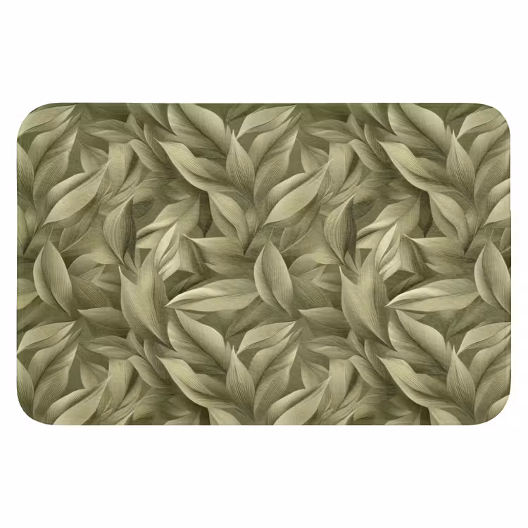 Badematte - Blätter - Modern - Grün — 1