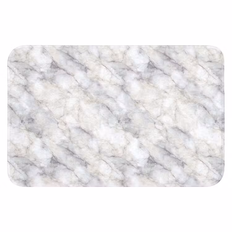 Badematte - Grau - Marmor - Detailliert — 1