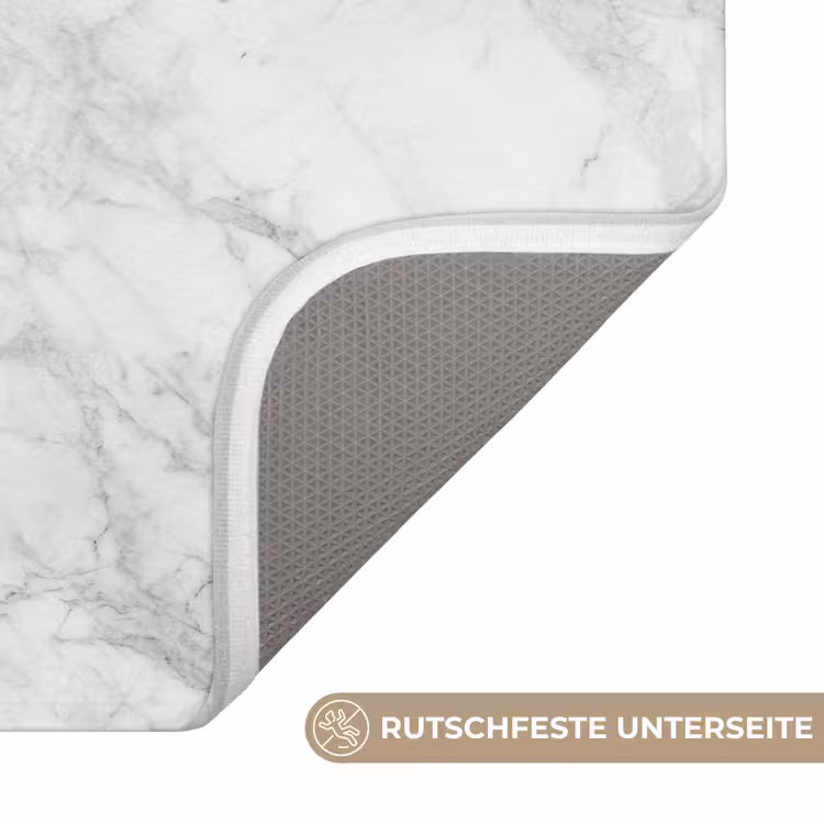 Badematte - Klassisch - Marmor - Grau — 3
