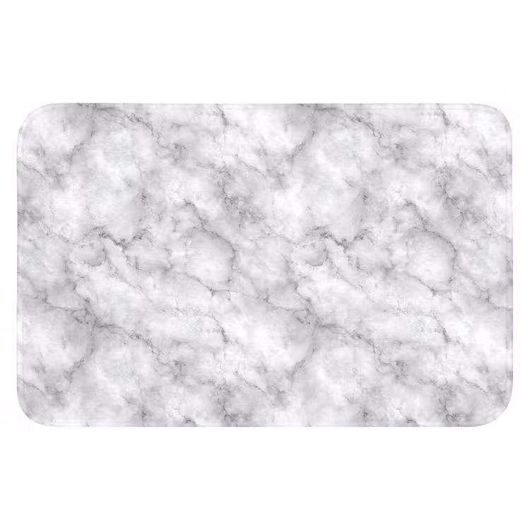 Badematte - Grau - Marmor - Klassisch - Adern — 1