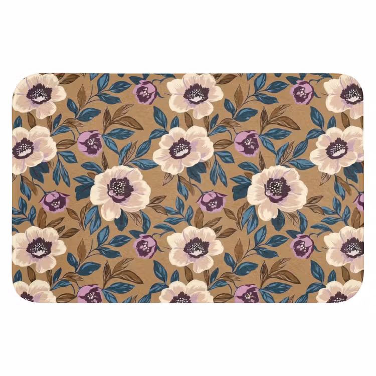 Badematte - Floral - Stilleben - Farbenfroh — 1