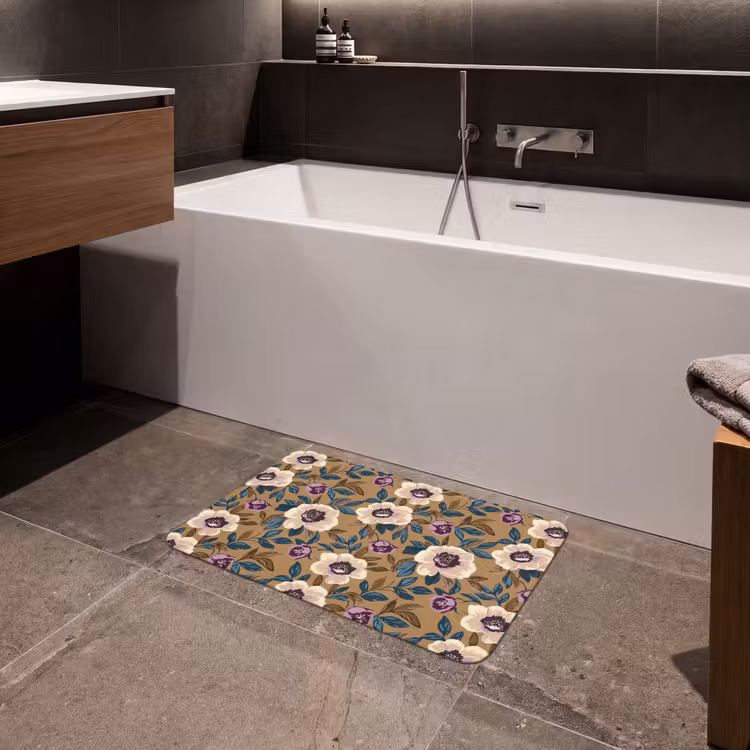 Badematte - Floral - Stilleben - Farbenfroh — 4