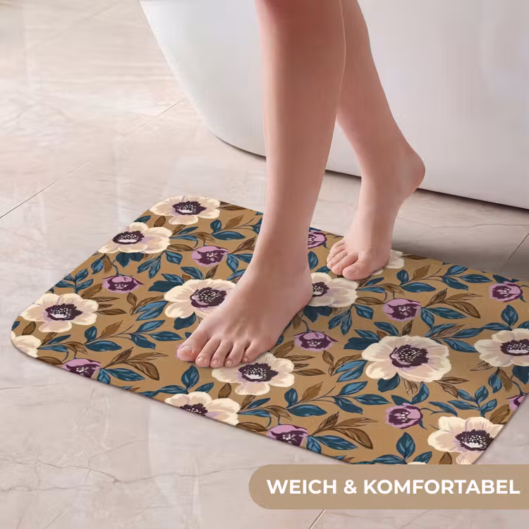 Badematte - Floral - Stilleben - Farbenfroh — 5