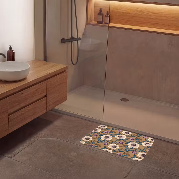 Badematte - Floral - Stilleben - Farbenfroh — 8