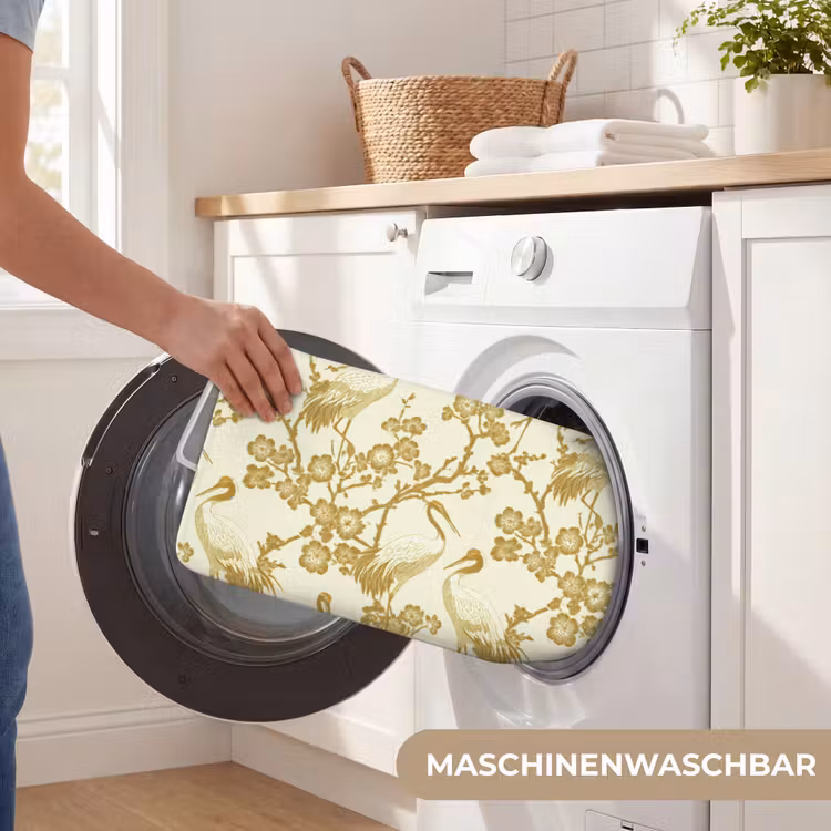 Badematte - Kraniche - Kirschblüte - Gold — 7