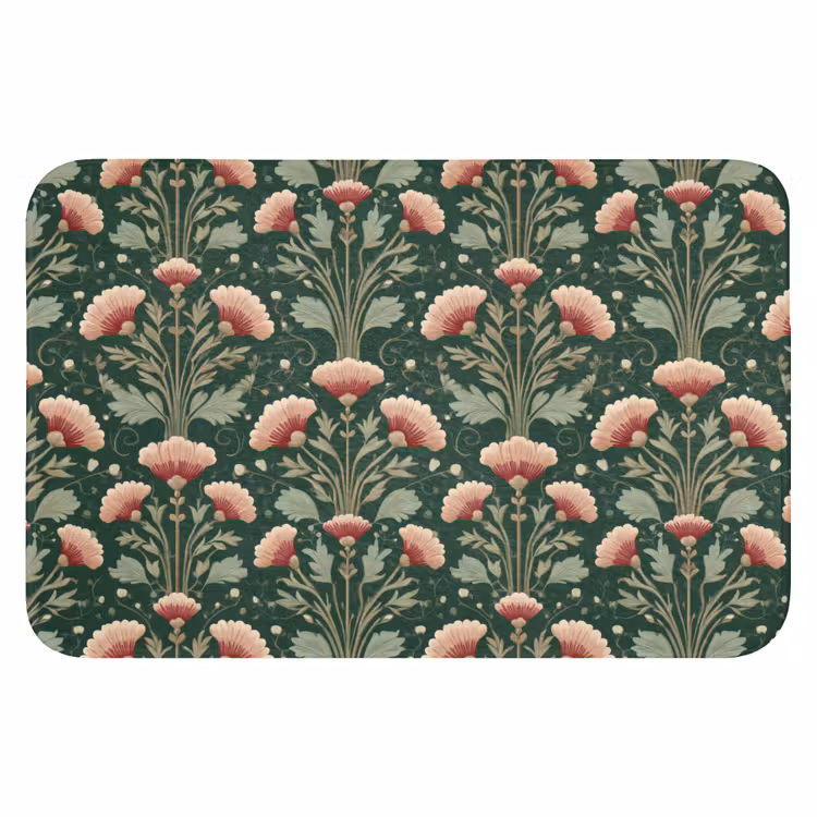 Badematte - Muster - Botanisch - Farbenfroh — 1