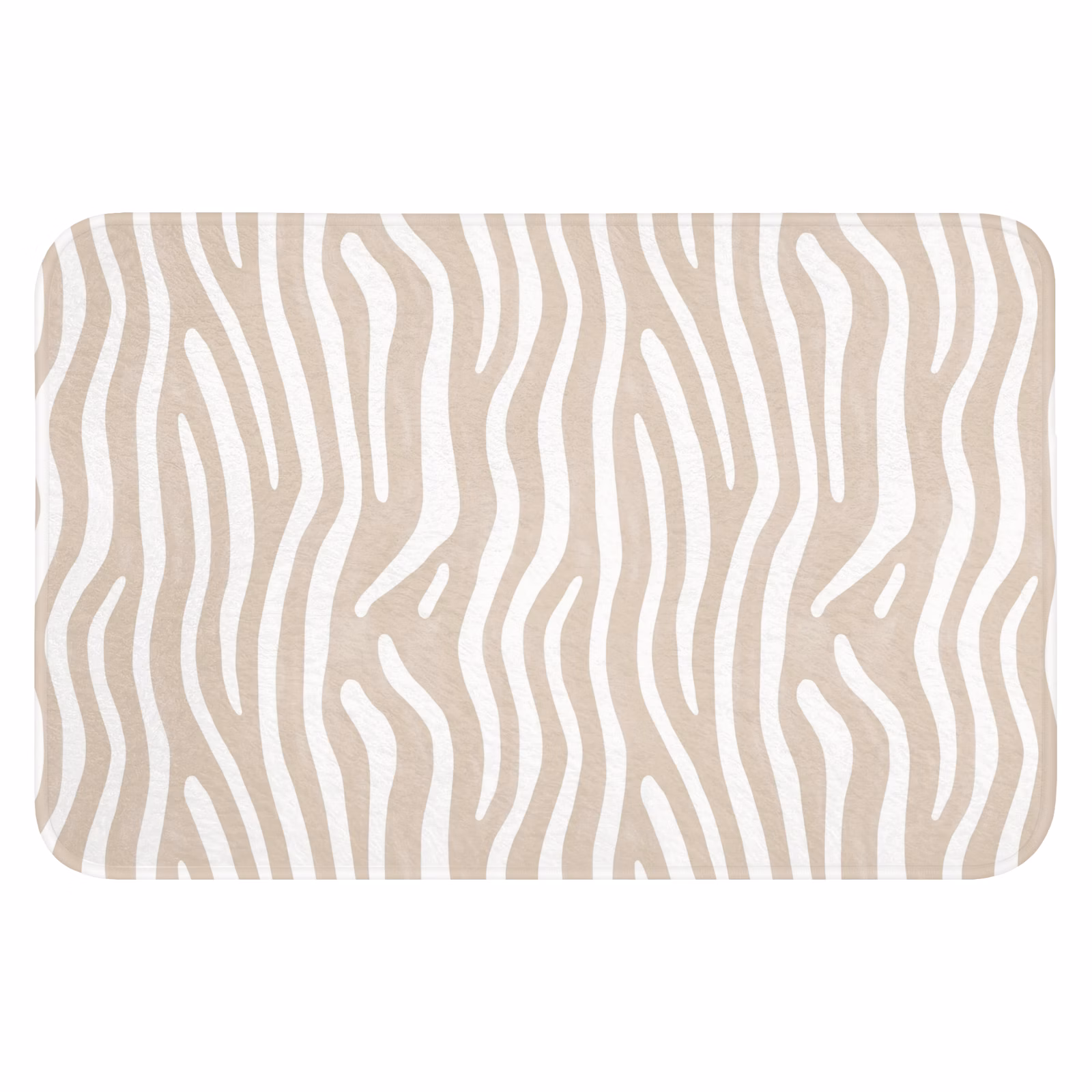 Badematte - Abstrakt - Zebra - Beige — 1
