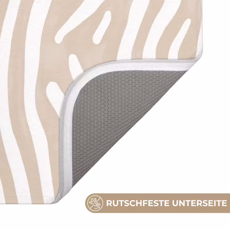 Badematte - Abstrakt - Zebra - Beige — 3