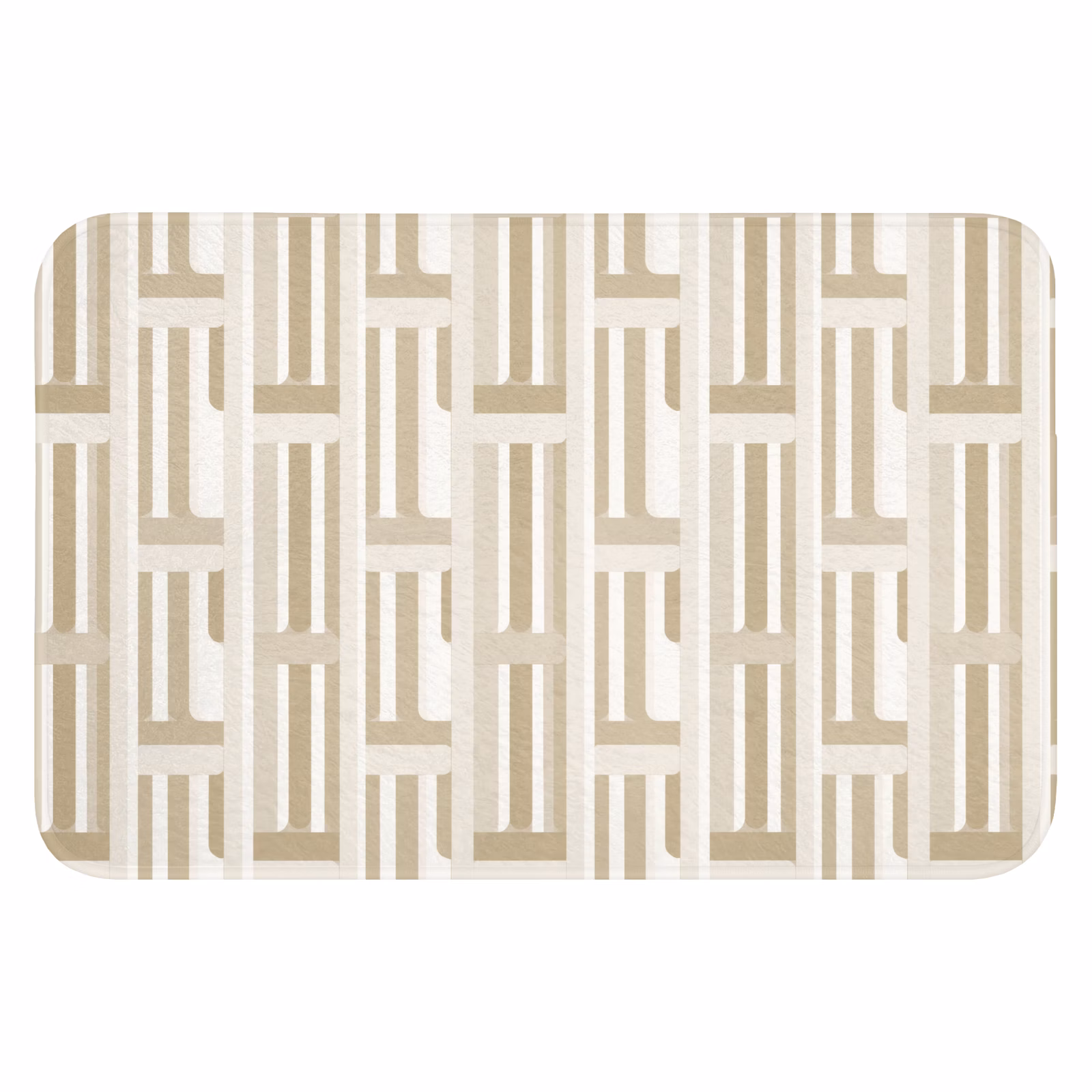 Badematte - Modern - Geometrisch - Beige — 1