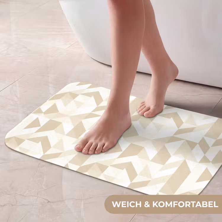 Badematte - Modern - Abstrakt - Beige — 5