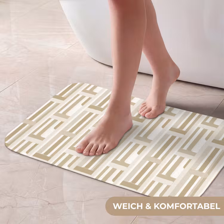 Badematte - Modern - Geometrisch - Beige — 5