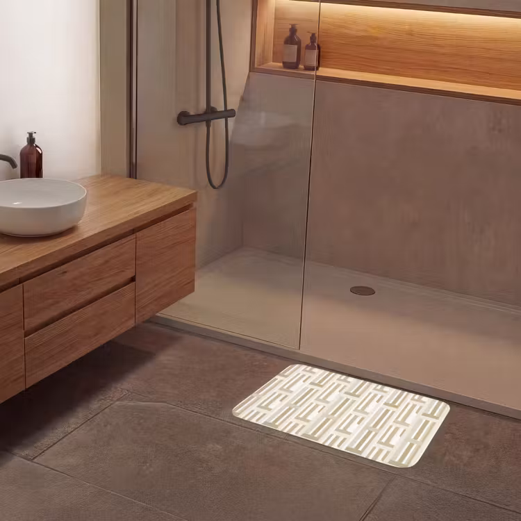 Badematte - Modern - Geometrisch - Beige — 8