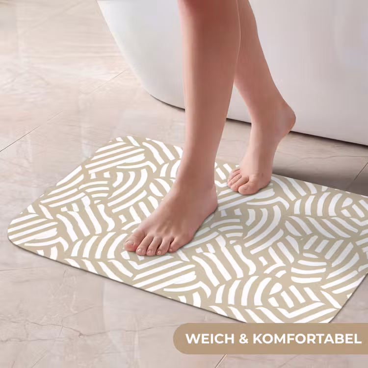 Badematte - Abstrakt - Modern - Beige — 5