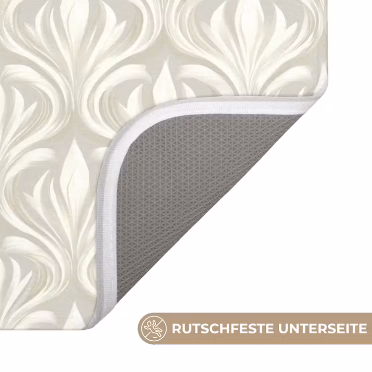 Badematte - Barock - Muster - Beige — 3