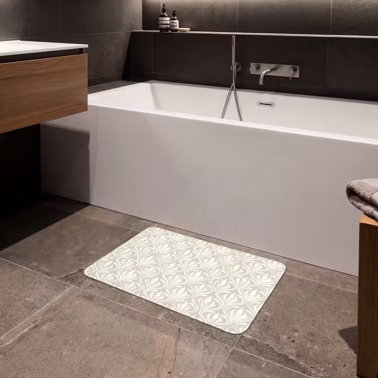 Badematte - Barock - Muster - Beige — 4