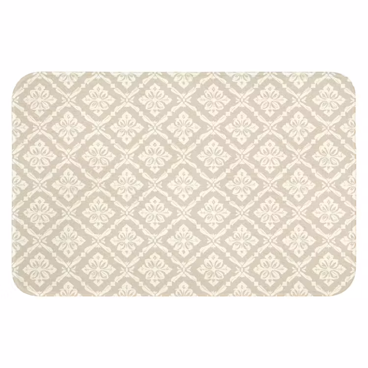 Badematte - Floral - Ornament - Beige — 1