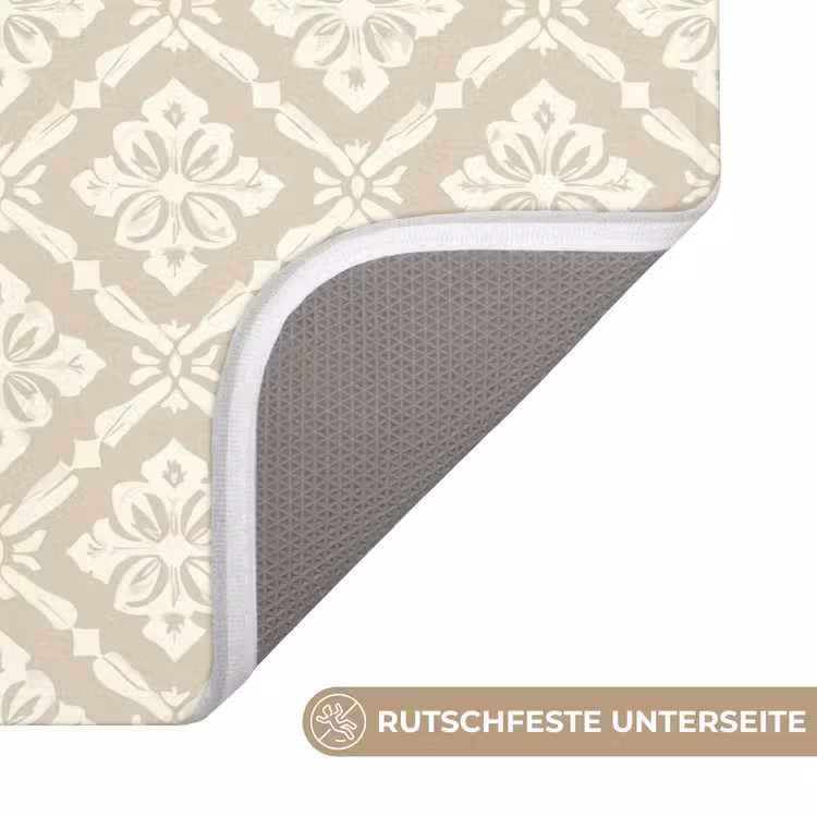 Badematte - Floral - Ornament - Beige — 3