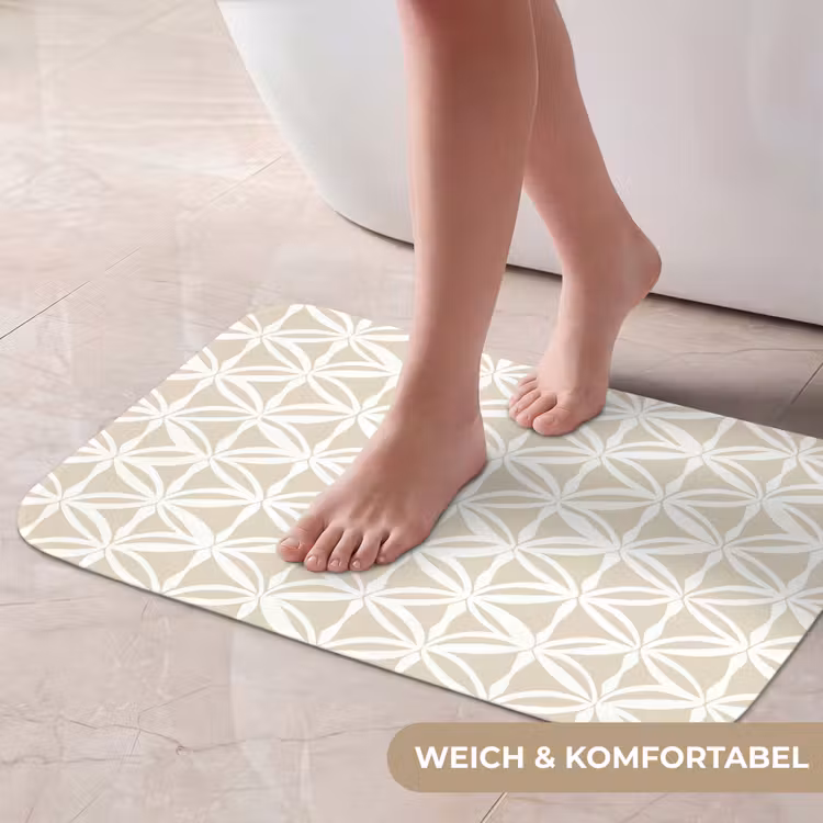 Badematte - Motiv - Modern - Beige — 5