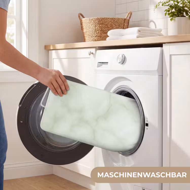 Badematte - Grün - Marmor - Adern — 7