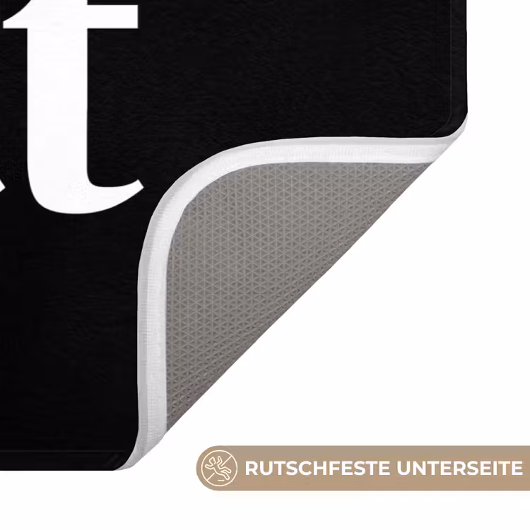 Badematte - Zitate - Netter Hintern - Schwarz - Sprichwörter — 3