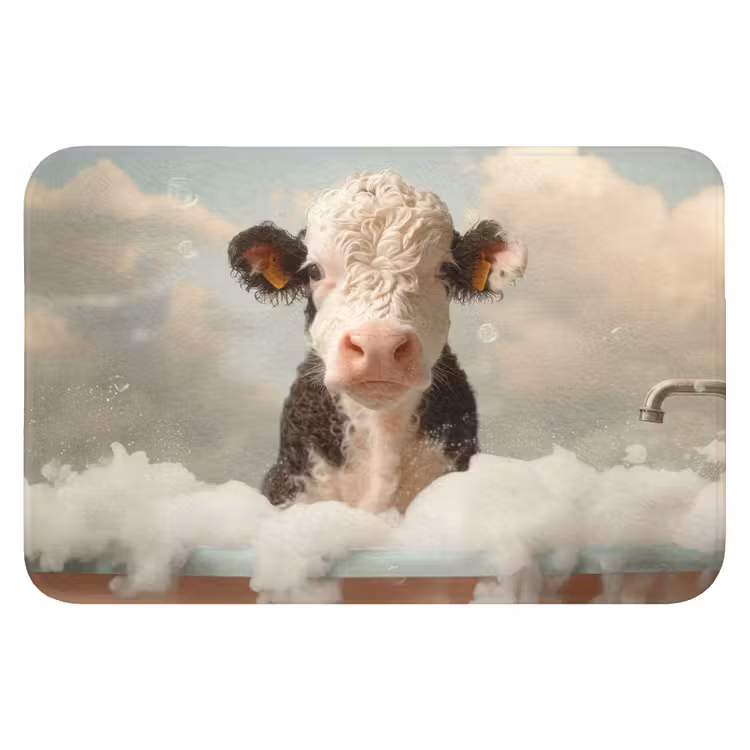 Badematte - Kalb - Kuh - Bad - Tiere — 1