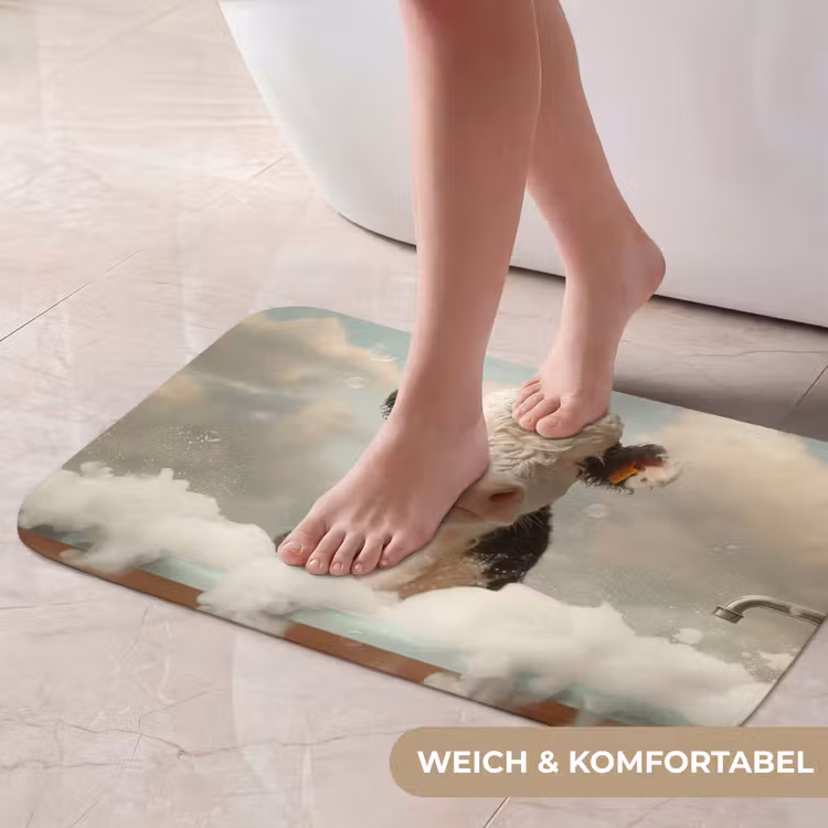Badematte - Kalb - Kuh - Bad - Tiere — 5