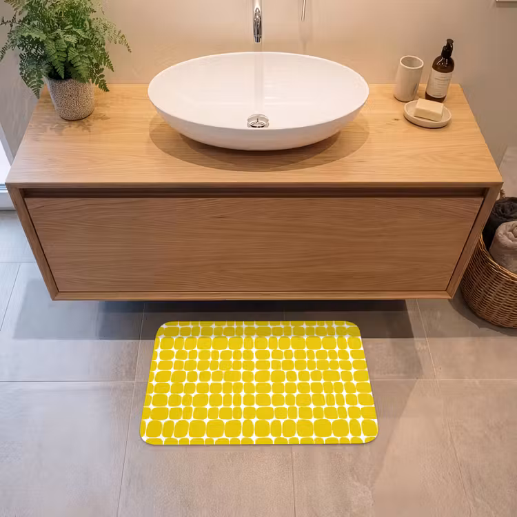 Badematte - Dots - Modern - Gelb — 2