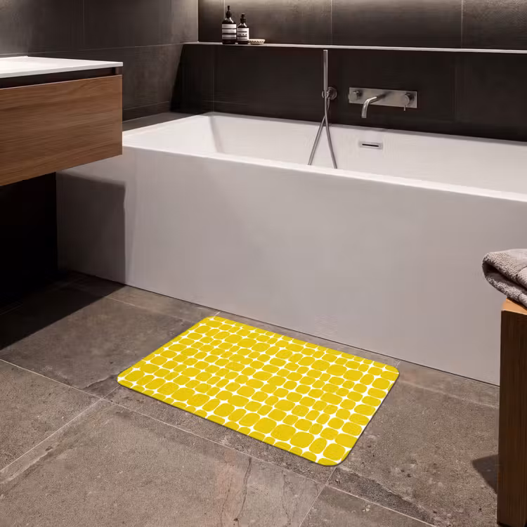 Badematte - Dots - Modern - Gelb — 4