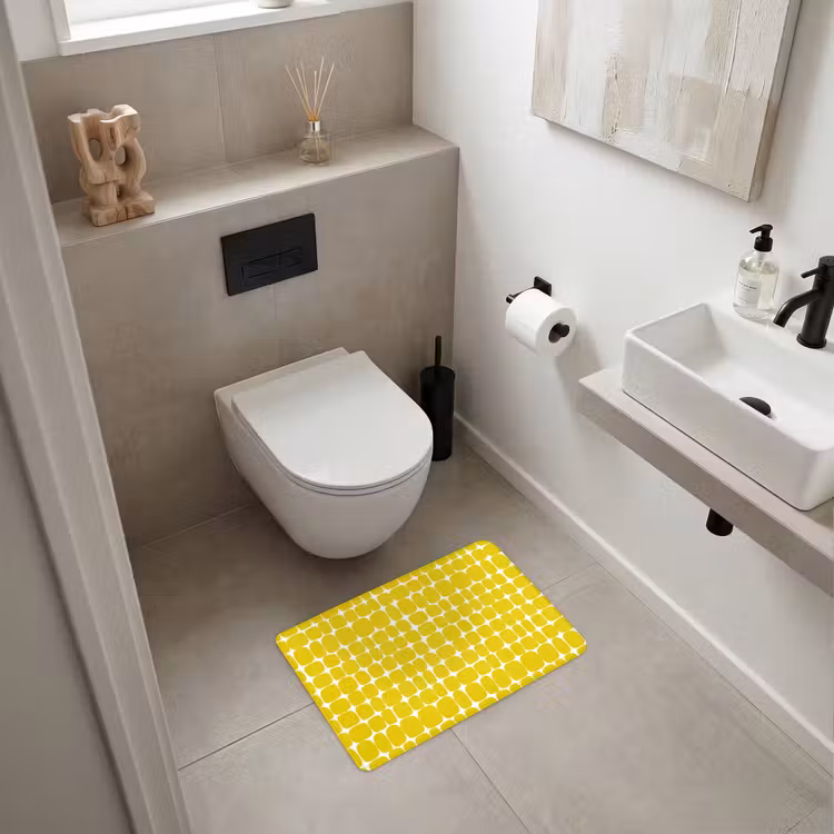 Badematte - Dots - Modern - Gelb — 6