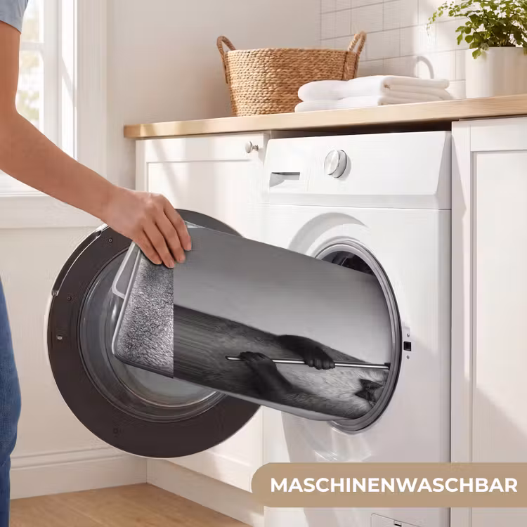 Badematte - Fox - Toilettenstöpsel - Schwarz - Weiß — 7