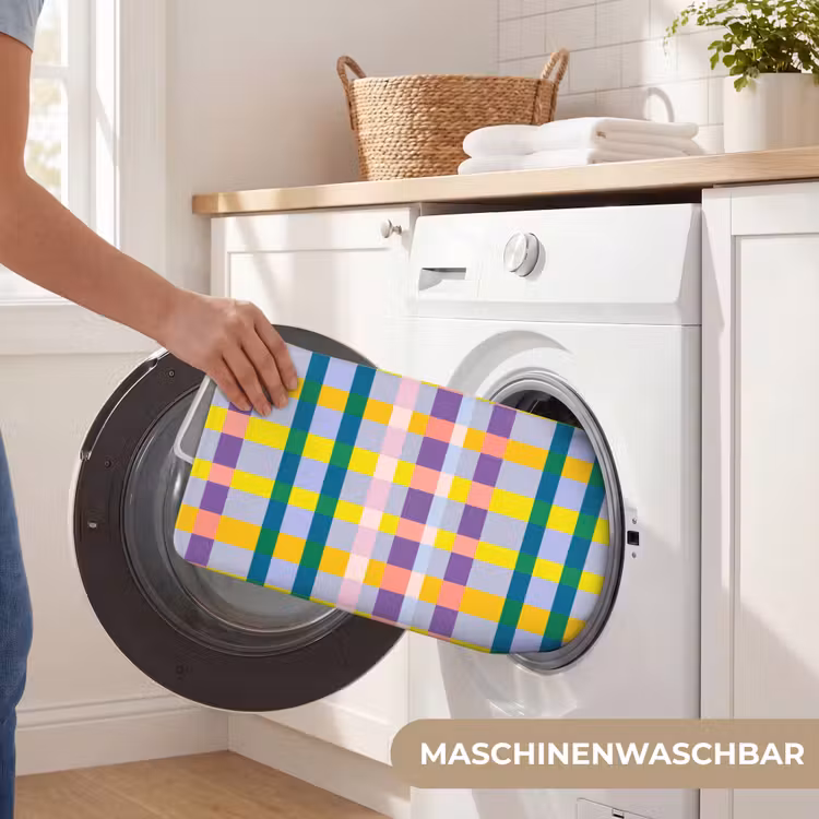 Badematte - Kariert - Muster - Farbenfroh — 7