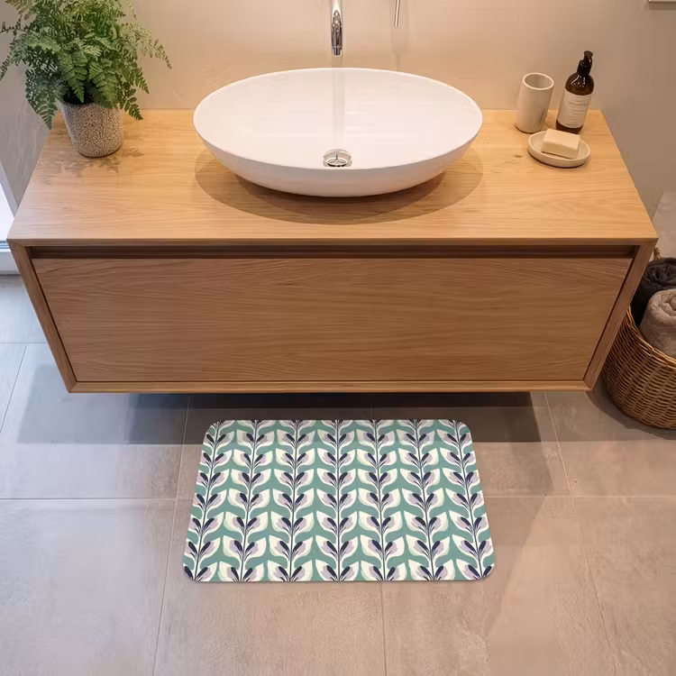 Badematte - Retro - Modern - Grün — 2