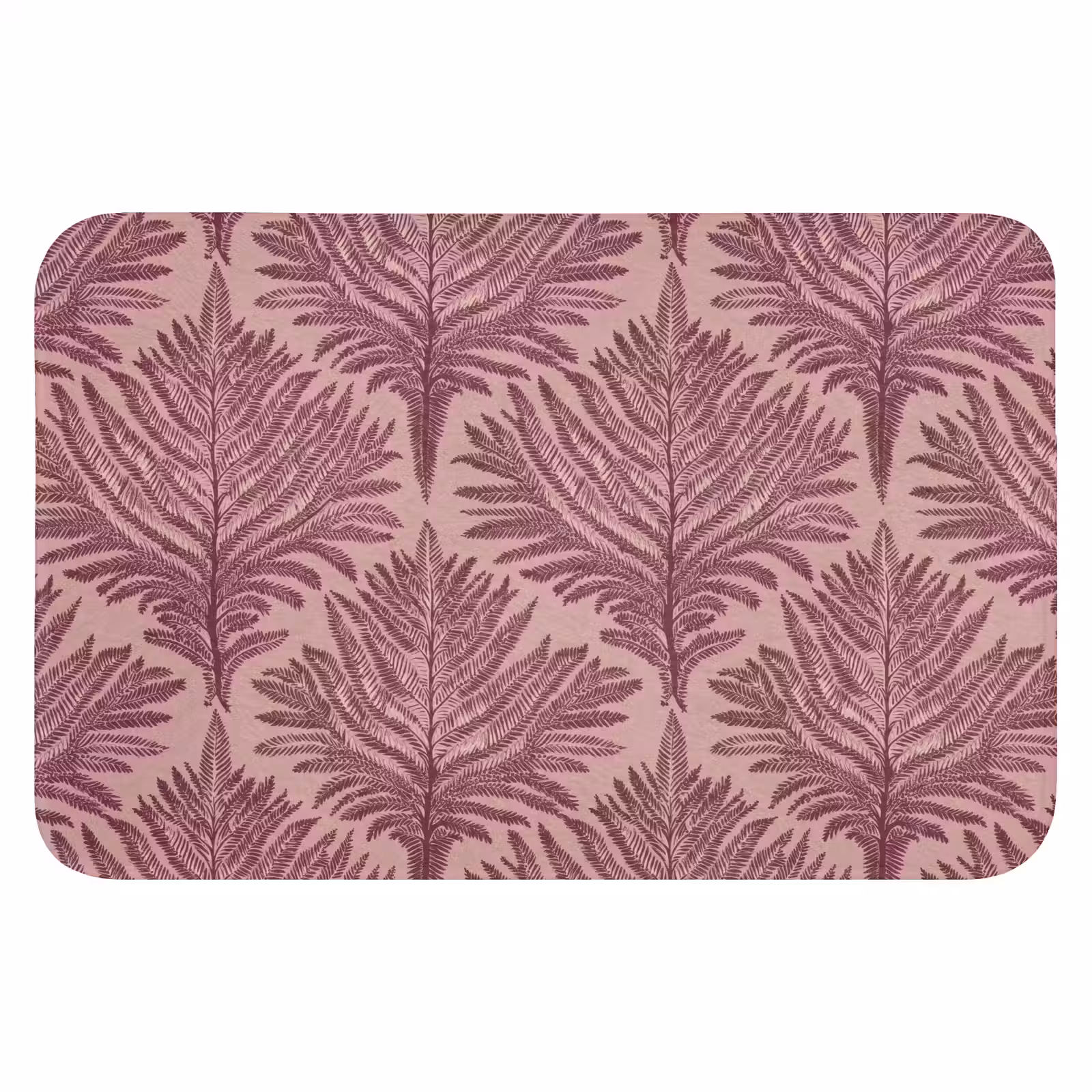 Badematte - Farn - Muster - Lila — 1