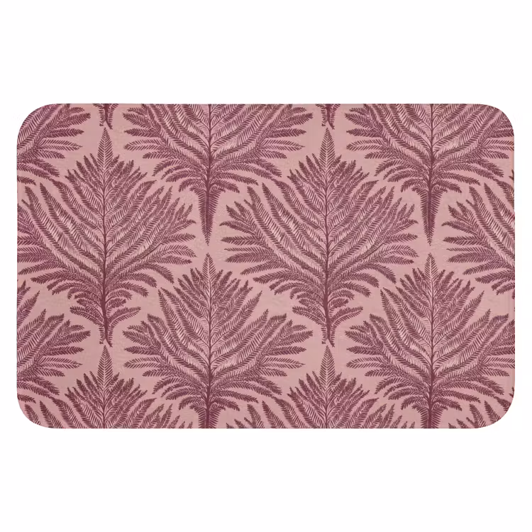 Badematte - Farn - Muster - Lila — 1