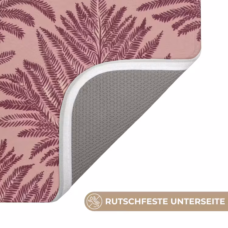 Badematte - Farn - Muster - Lila — 3