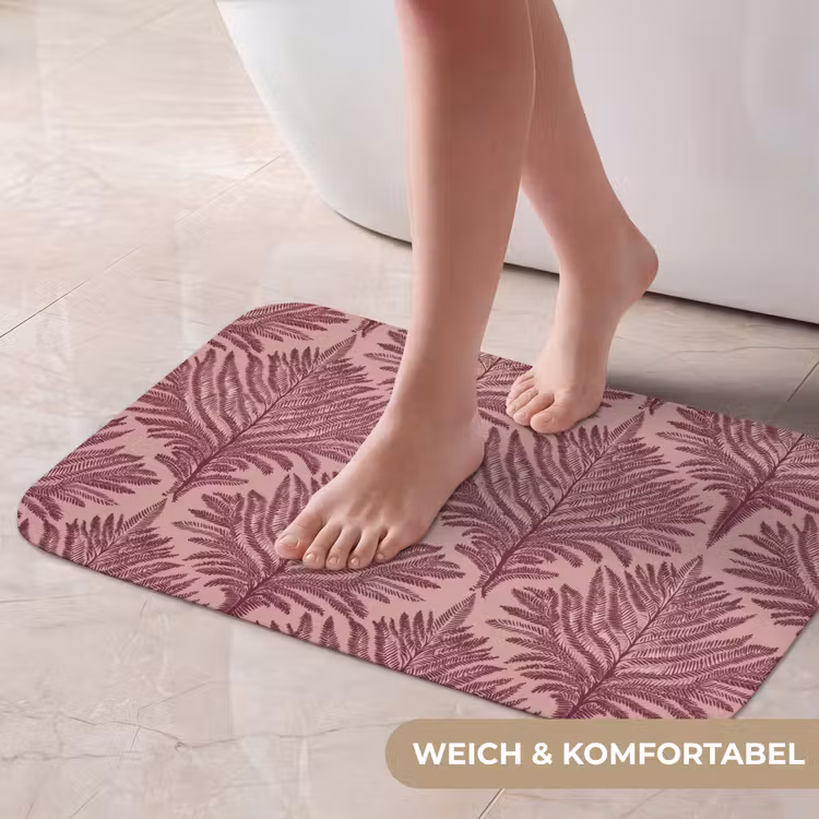 Badematte - Farn - Muster - Lila — 5