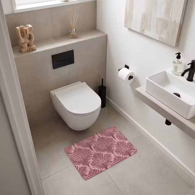 Badematte - Farn - Muster - Lila — 6
