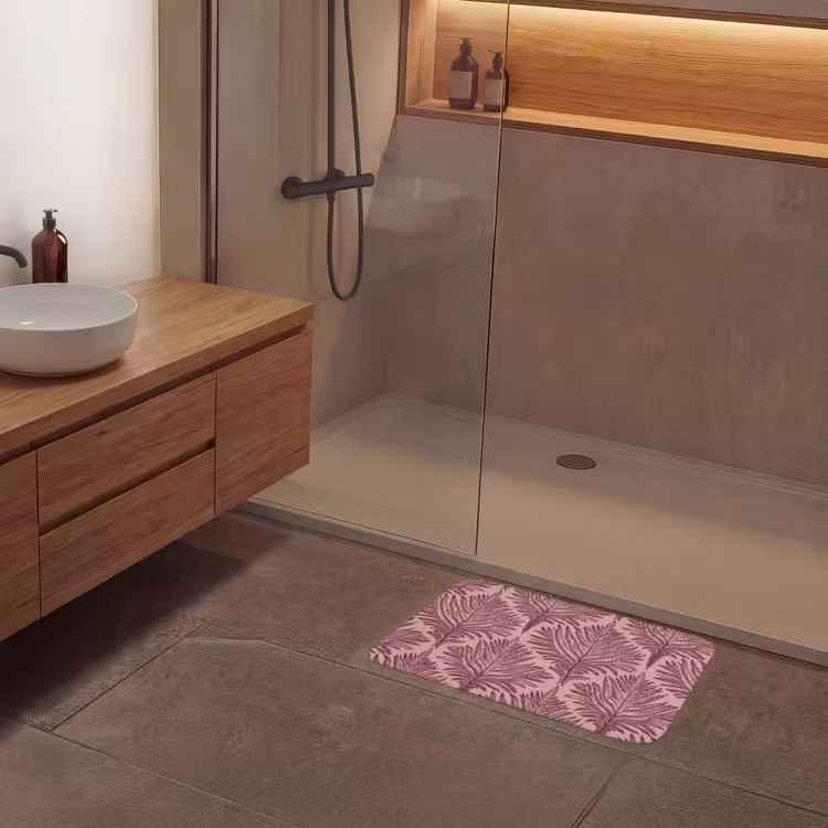 Badematte - Farn - Muster - Lila — 8
