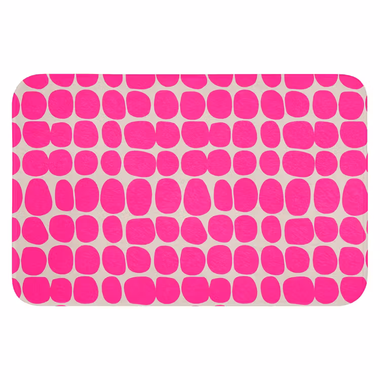 Badematte - Polka dots - Muster - Rosa — 1