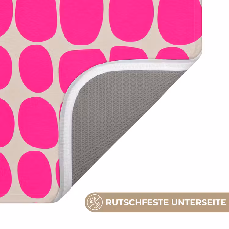 Badematte - Polka dots - Muster - Rosa — 3