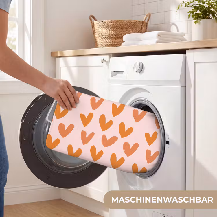 Badematte - Herzen - Signiert - Orange — 7