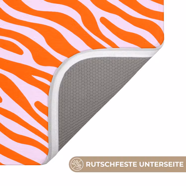 Badematte - Streifen - Dynamisch - Orange — 3